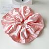 Large Size 18cm Solid Color Satin Scrunchies For Girls Candy Colors Hair Rings for Bun Hairstyle Ties Hair Accessories for Women