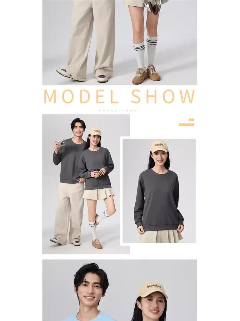 Dark Green Cotton Hoodie with Logo: Corporate Team or Class Uniform, Long Sleeve, Round Neck for Autumn/Winter.