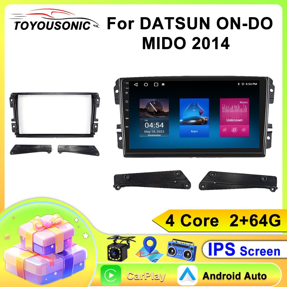 TOYOUSONIC Car Radio for DATSUN ON-DO MIDO 2014 Multimedia Player CarPlay Android Auto GPS Bluetooth WIFI Car Head Unit