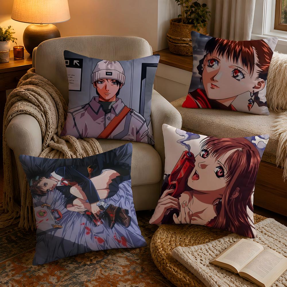 A Kite Anime Cushion Cover Soft Plush Cushion Cover Double Print And Invisible Zipper For Sofa Home Car Use