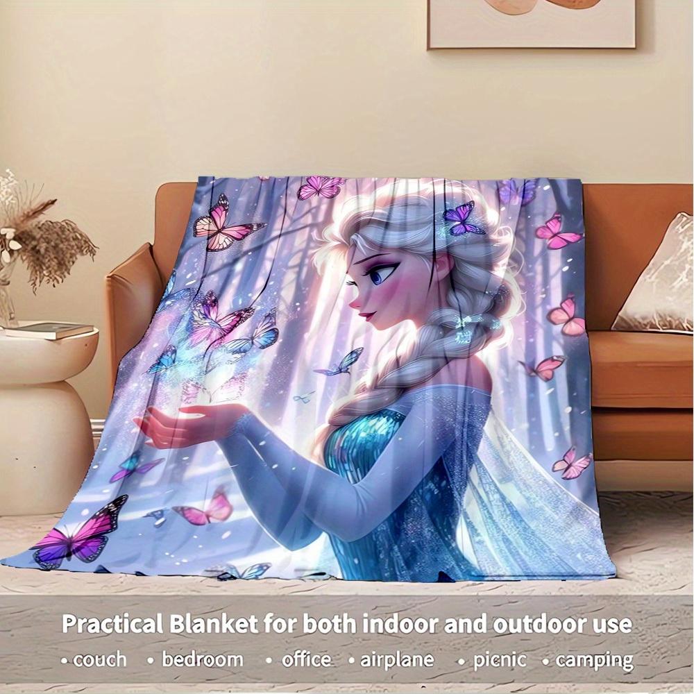 1PC Throw Blanket - Soft and Cozy Bed Coverlet for Winter Warmth, Perfect as a Gift or Home Decor Accessory with Elsa