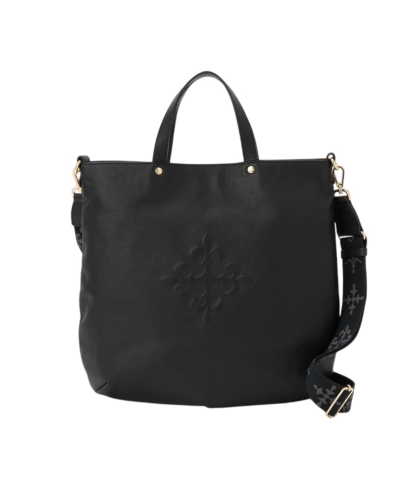 

Russet Slim 2-Way Tote Bag (Embossed Monogram) RUZ1051621A0003, Free Size, Black