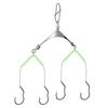 Glows In Dark Antitangle Stainless Steel Fishing Hook Multifunctional Splitter High Tensile Braided Line Fishing Hooks