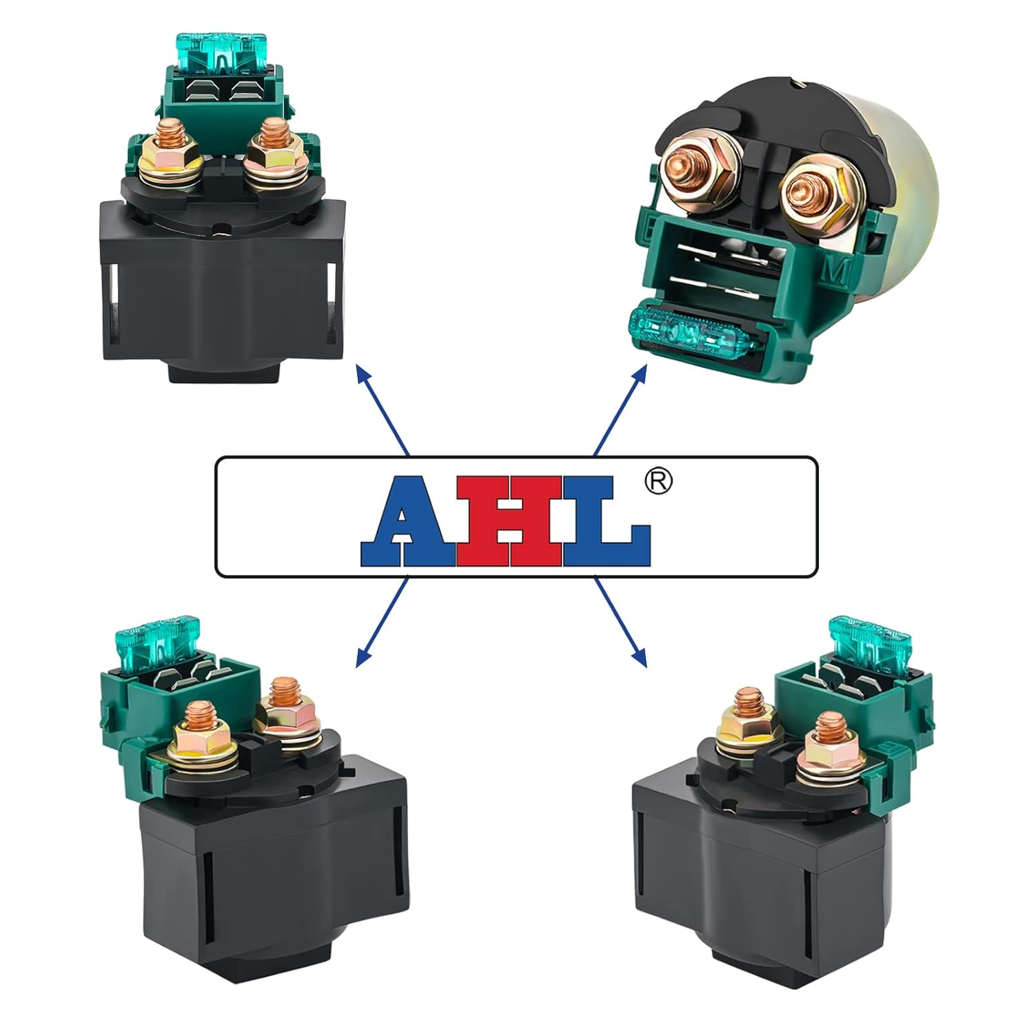AHL Starter Solenoid Relay for Honda GL1100 Goldwing 1980 1981 1982 1983,GL650 SILVERWING 1981 1982 1983,GL1200 Goldwing 1984 1985 1986 1987,GL1500