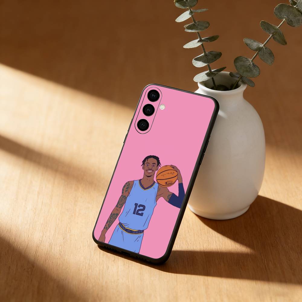 Basketball J-Ja M-Morant 12  Phone Case For Samsung Galaxy A91,80,73,72 ,71,53,52,32 ,31,22,21s,20,Soft Black Case Samsung a32 5g