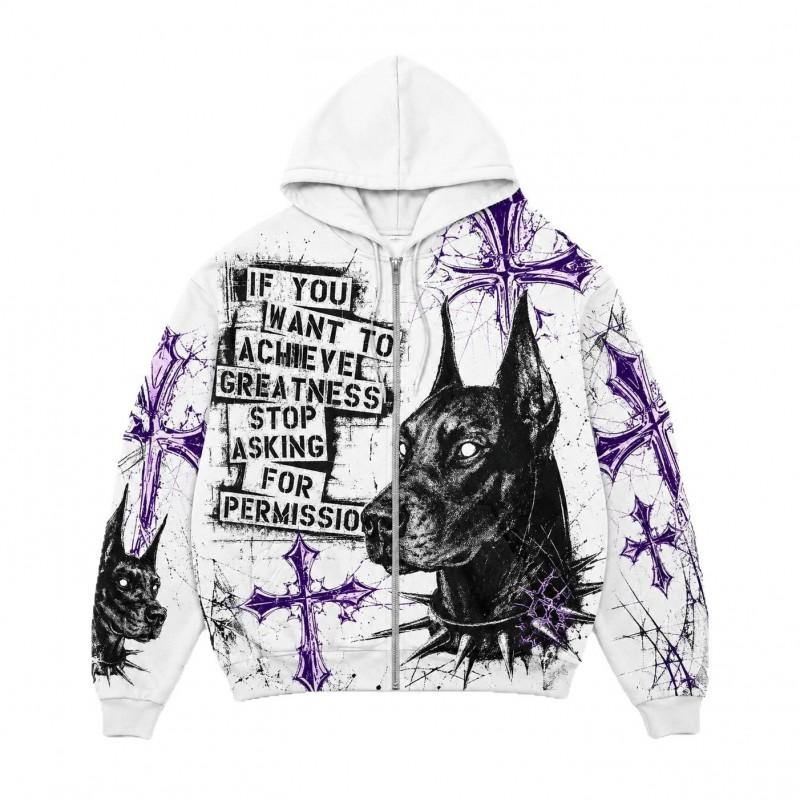 2026 Stand-Up Collar Unisex 3D Printed Hooded Sweatshirt Casual Loose Fit Long Sleeve Pullover Youth