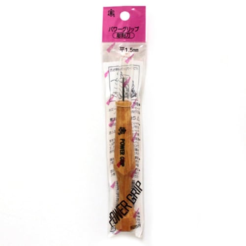 Mikisyo Power Grip Carving Chisel, Flat, 1.5mm