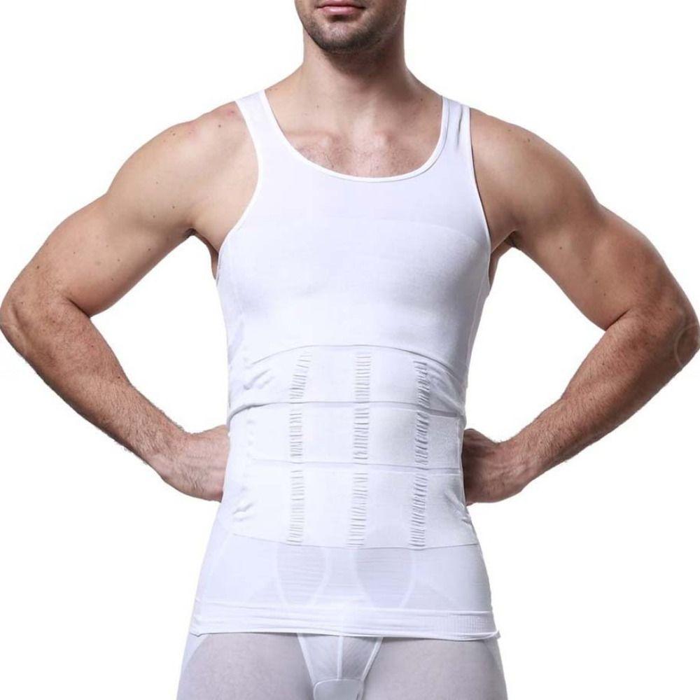 Thin Slimming Shapewear Elastic Waist Trainer Tank Top Simple Tummy Control Underwear  Man