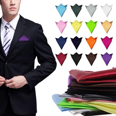 Men Pocket Square Cotton Organic Handkerchief White Solid Hankies Wedding Party