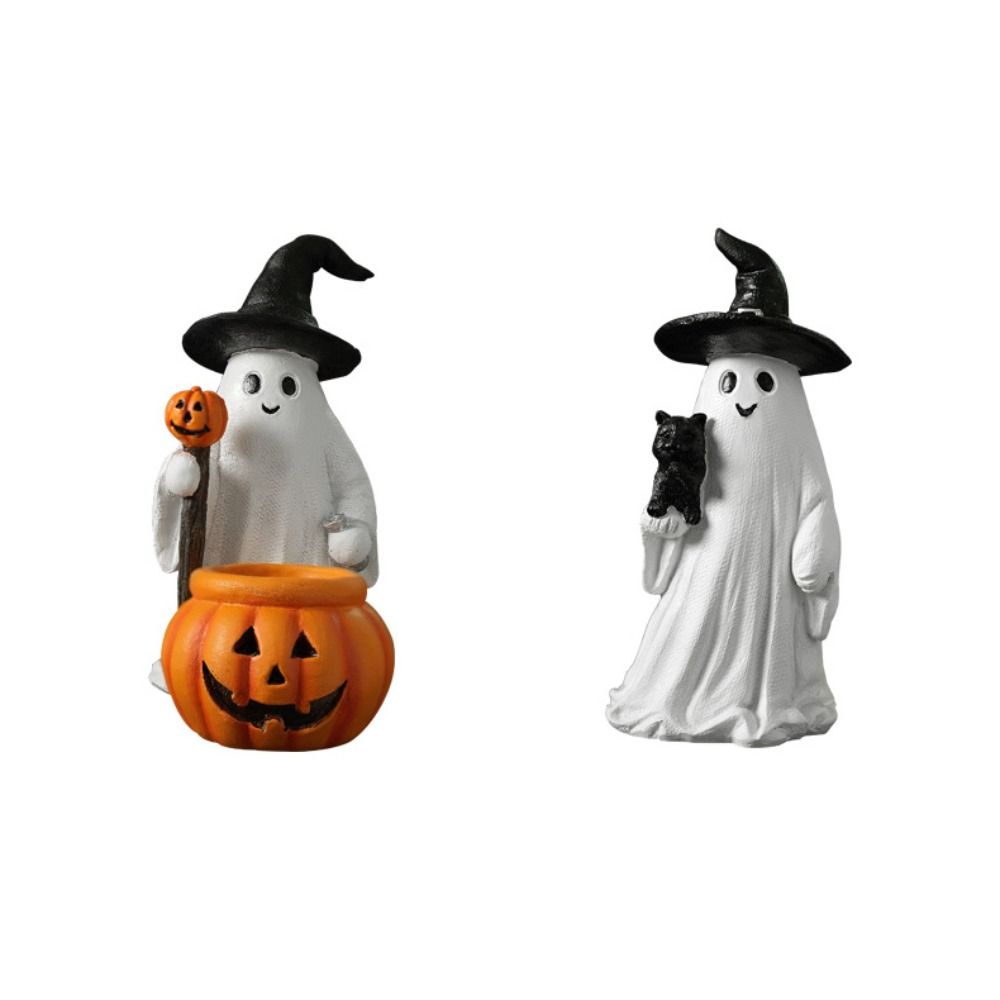Cute Halloween Statue Creative Desktop Ornament Small Sculpture  Courtyard