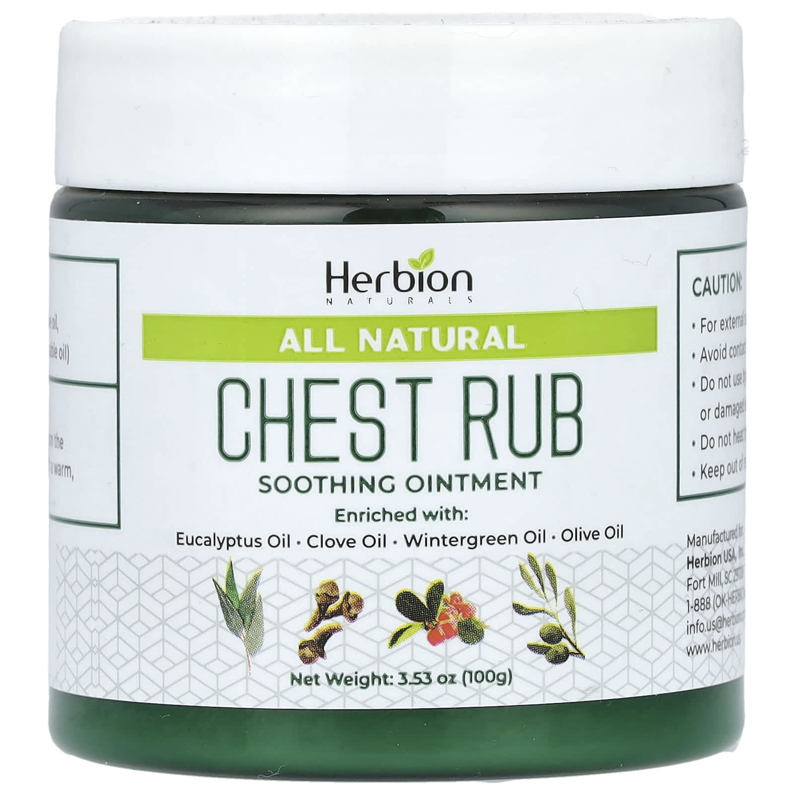 Herbion Naturals, 100% натуральное очищающее средство для груди, 3,53 унции (100 г)