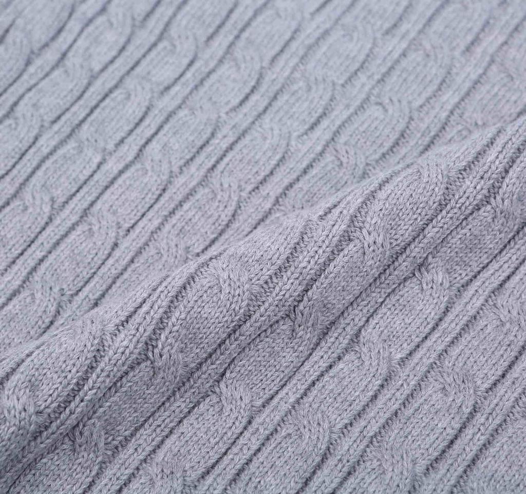 HONOR GOLF Men's V-Neck Knit Golf Vest, 100% Cotton, Solid Color, Warm, Thick, Cold Protection, Spring, Size 2XL, Gray