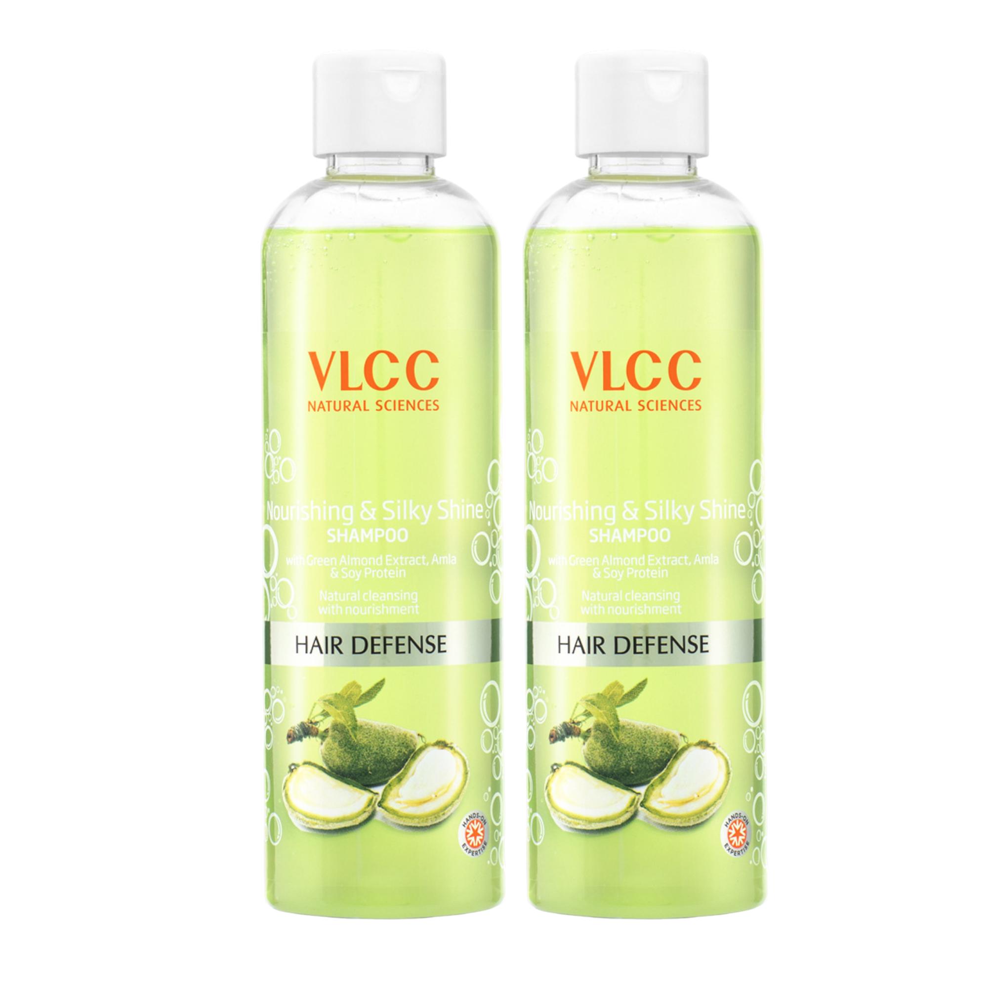 

VLCC Nourishing Silky Shine Shampoo B1G1 350ml X 2 For Stronger Silkier Hair 700ml