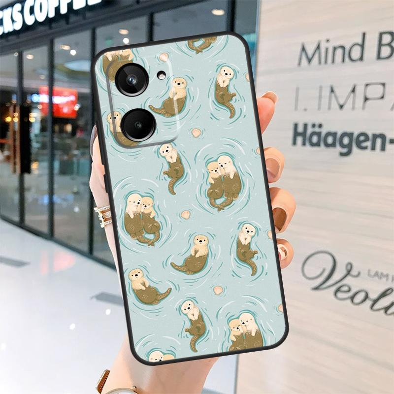 Animal Otter Case For Realme GT7 Pro GT6 11 12 13 14 15 Pro Plus C55 C53 C35 C33 C61 C65 C67 C53 C71 C75