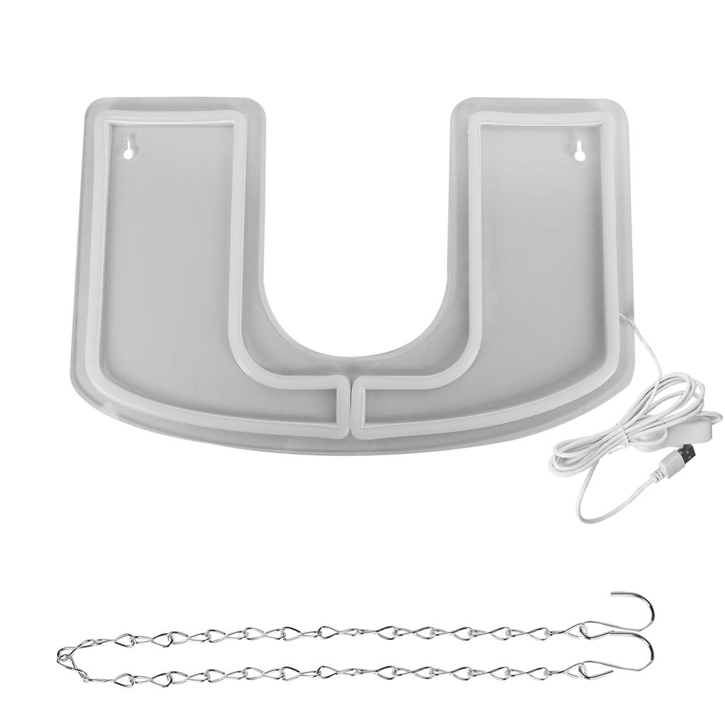 Semne Neon Miami Colegiu Semn Neon LED Miami Logo Echipă Universitară de Fotbal Semn Neon pentru Decor Cameră Cadouri pentru Absolvenți