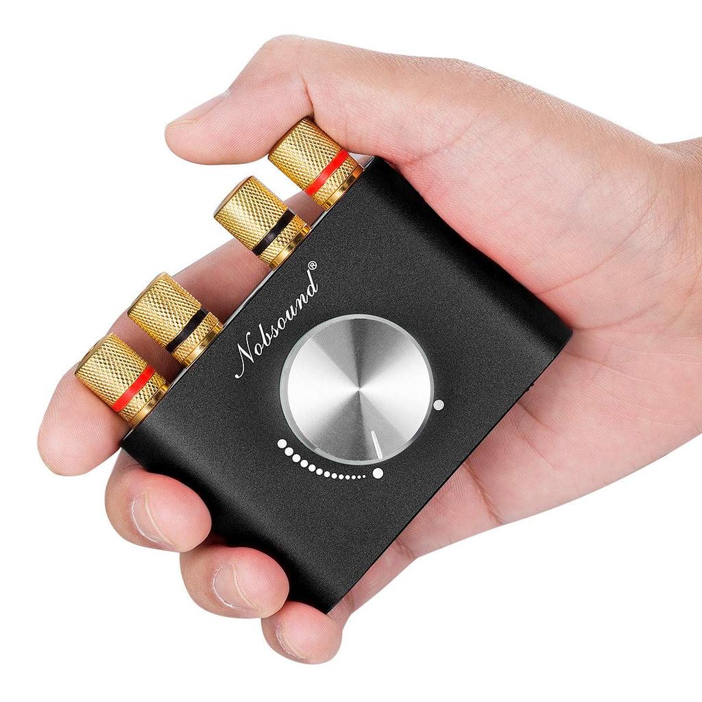 Vylepšený výkonový zesilovač Nobsound Pro bluetooth 100W zesilovač Digitální výkonový zesilovač pro reproduktory HiFi Audio s napájecím zdrojem NS-01G 5.0 (Černá)