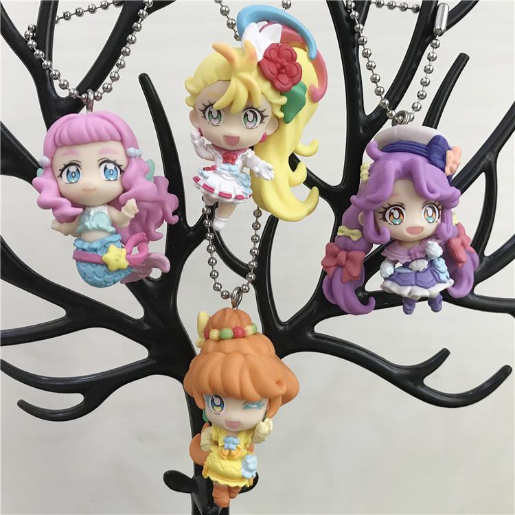 Bandai Hugtto Cuddle Capsule Toys Pretty Cure Tropical-Rouge Summer Angel Flamingo Cure Peace Blossom Happy Peach Figure