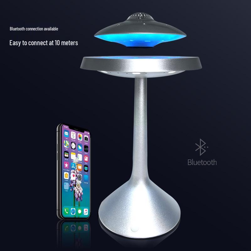 European Luxury Bluetooth Speaker: Magnetic Levitation UFO Design, Creative Ornament, Cool Gift.