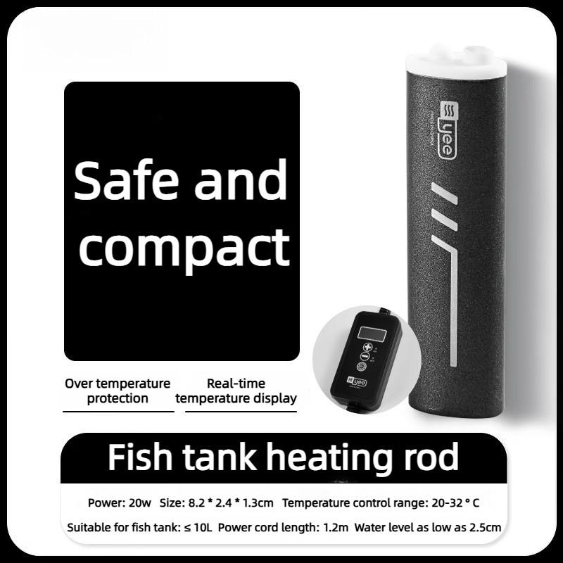 Mini digitális kijelző Kicsi teknős akvárium Akvárium fűtőberendezés Automatikus állandó hőmérsékletű Halas akvárium fűtőrúd