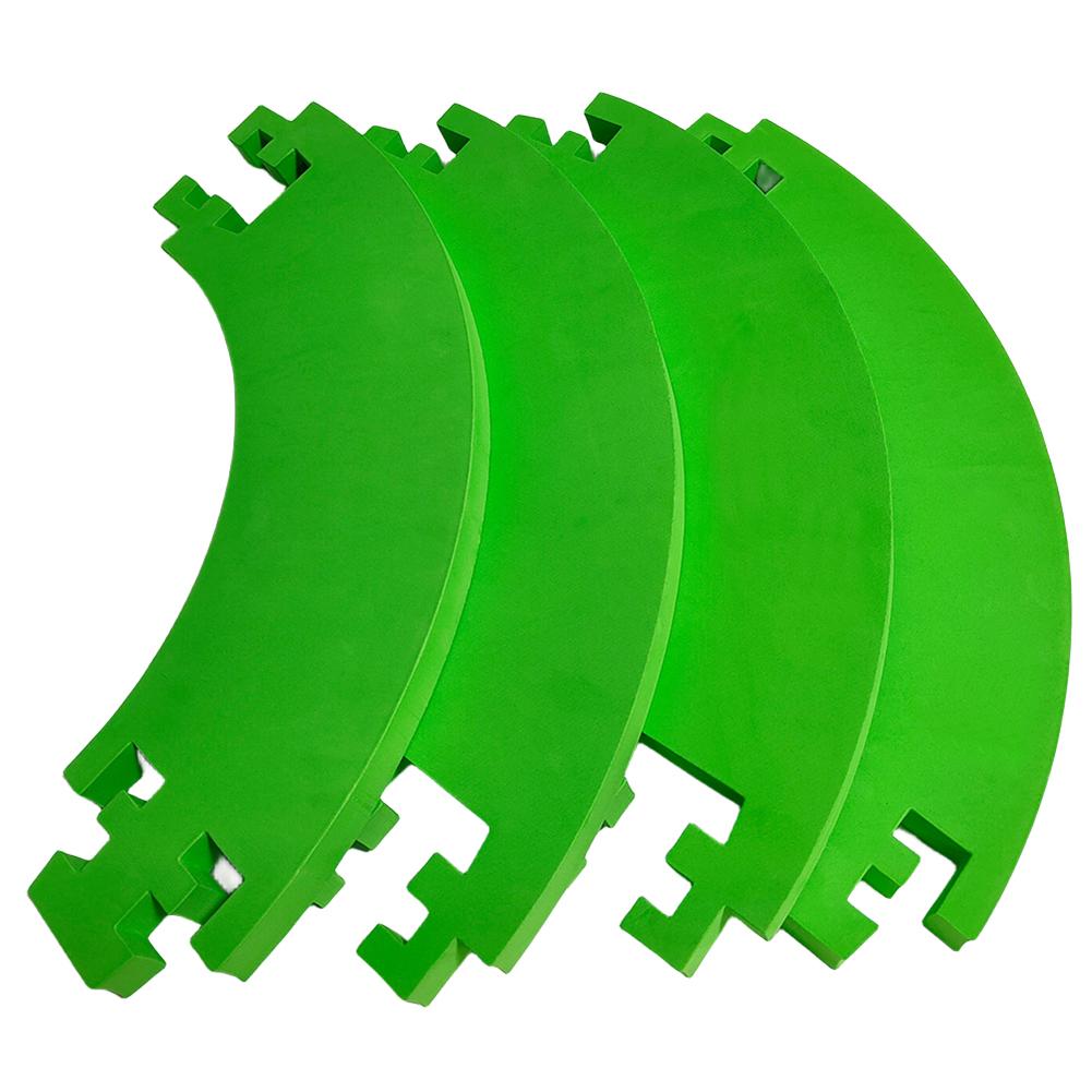 4PCS EVA Black/Red/Green 17.71In Dartboard Surround For Dartboard Universal Wall Protection Splicing Dartboard Surround Ring