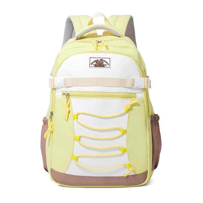 School Bag Contrasting Color Casual High Value Junior High School Students Lightweight Versatile Large Capacity Backpack Batch