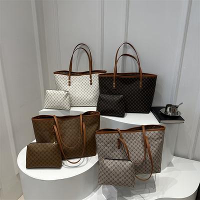 Retro Autumn and Winter New Women's Bags Simple and Fashionable Large Capacity Commuting Mother Child Hand Held Shoulder Tote Bag