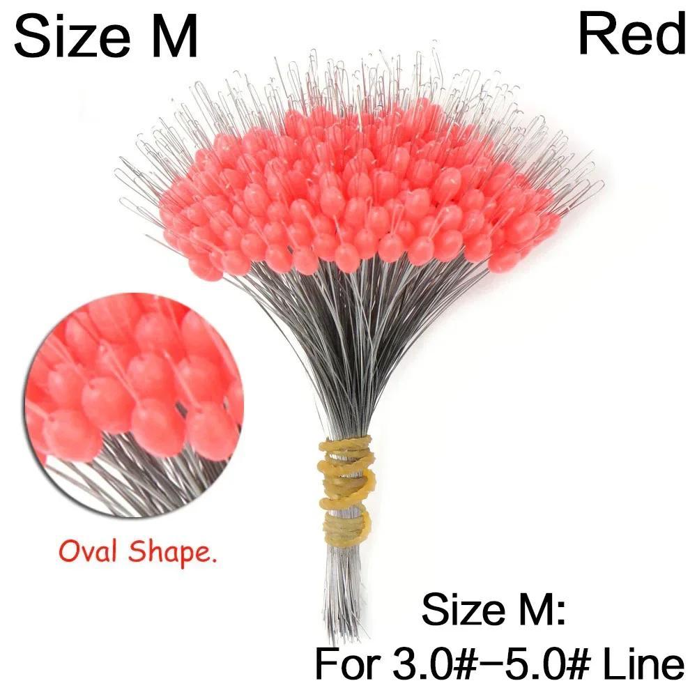 FLYSAND 300Pcs/Bag Silicon Space Bean - Professional Stopper for Fishing Float, Anti-Strand Fish Line Resistance