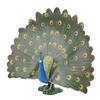 Lifelike Simulation Wild Bird Toy Model Table Decorative Ornament Decor Household(Peacock)