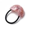 New Fashion  Acetate Hairties for Girls and Women White Blue Colors Rubber Elastic Hair Bands for Pony Hair