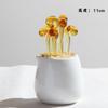 Handmade Glass Blown Cactus Cute Crystal Art Cactus Statue Collection Desk Desktop Simulation Plant Decoration