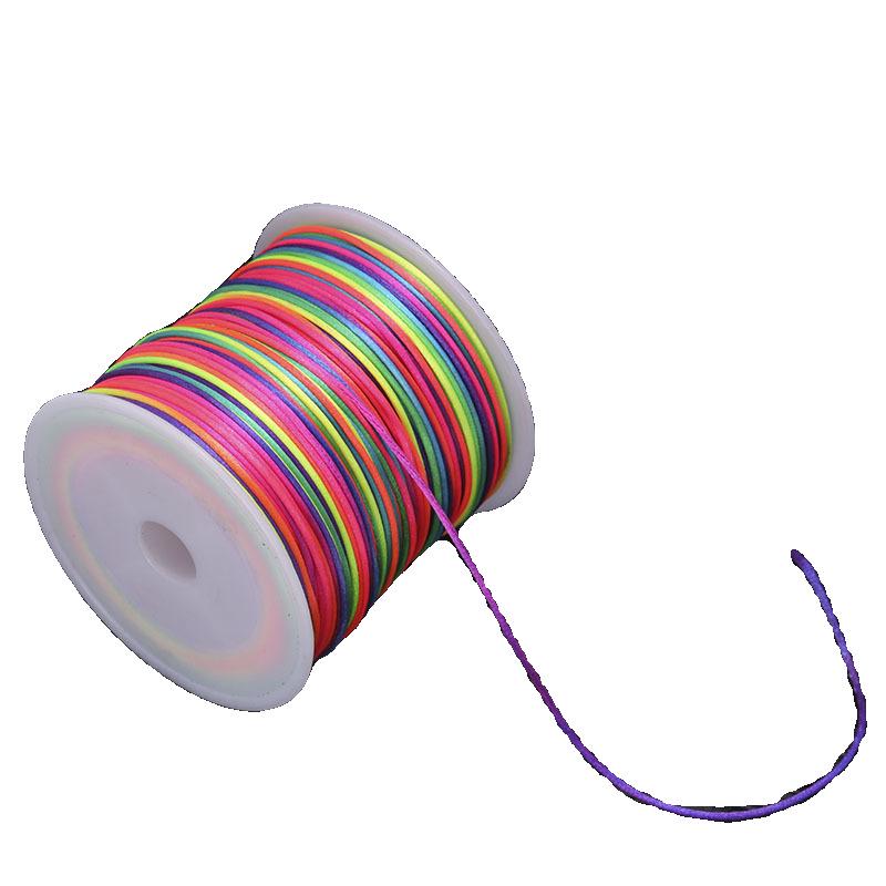 Lixia Rainbow Egg Holder: Handwoven No. 5 Cord Girls' Braided Hair Accessory with Five-Color Thread for Dragon Boat Festival