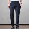 Fengxun Men's Four-Way Stretch Straight Leg Anti-Wrinkle Casual Trousers