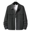 New TEMU Spring and Autumn Men's Casual Jacquard Small Checked Loose Jacket Shirt