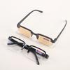 10PCS +100 To +400 Half-Rim Reading Glasses Men and Women Crystal Glass Lens Presbyopia Glasses With Grade
