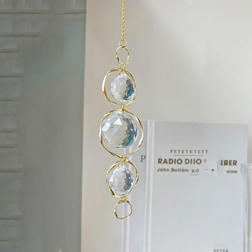 Doplňky Zvonkohra Křišťálová Skleněná Kapka Ornament Kreativní Lapač Slunce Dárek