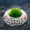 Dwarf Shrimp Hideout 2Pcs Caves for Plants, Aquarium Round Hideouts, Cherry & 3D Printed Cave Hides Moss Ferns And Anubias, Tank Decoration Structure