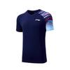 Li Ning Badminton Series Color Block Soft Versatile Short Sleeve T-Shirt Mid Waist Shorts Casual Sports Set Unisex Sports Set AATV045-5