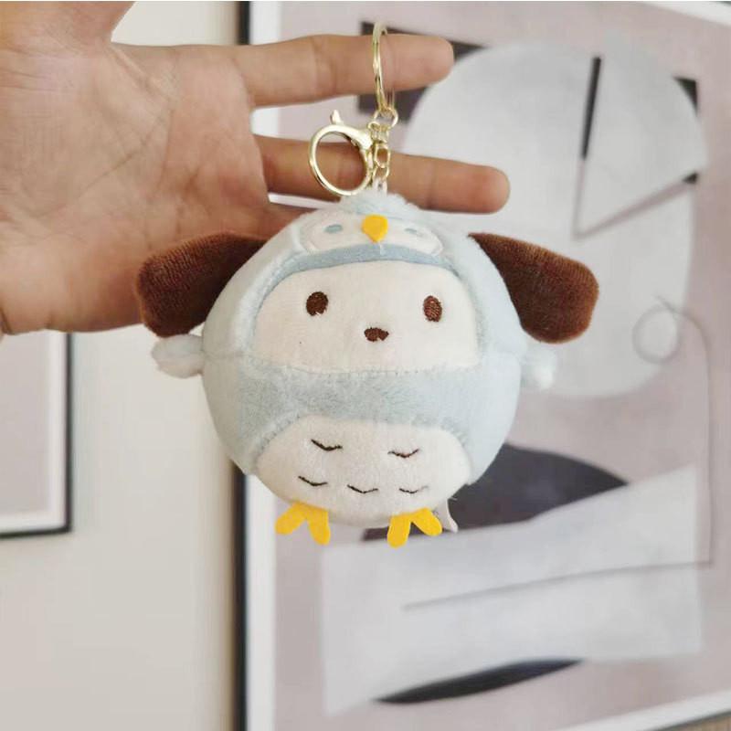 Entzückender Eulen-Plüschtier-Schlüsselanhänger im japanischen Stil Weiche PP-Baumwolle 15cm Niedliches Geschenk