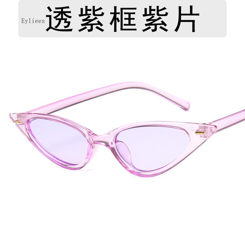 

Маленькие солнцезащитные очки «кошачий глаз» женские брендовые дизайнерские винтажные заклепки узкие треугольные солнцезащитные очки женские черные оттенки уличные очки