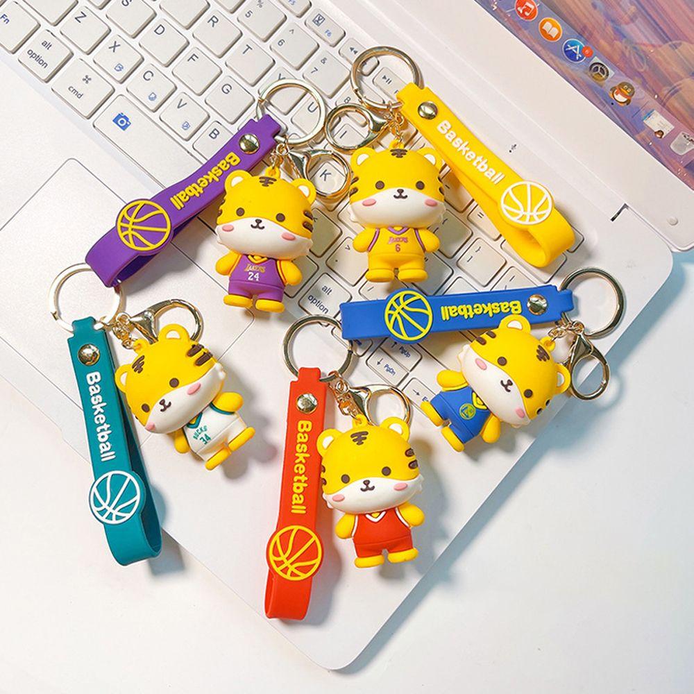 

Кольцо Автомобильный брелок для ключей Домашний декор Сумка Брелок Тигр Брелок Баскетболист Брелок Держатель для ключей