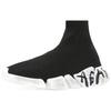 Balenciaga Speed 2.0 Graffiti Recycled Knit Black Women's (Unisex) Casual Shoes 617196W2DD41091