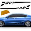 2PCS 78" Car Body Door Side Waistline Sticker Decals, Sports Racing Stripe Decals, Waterproof Vinyl Stripe Sticker Decoration For Car SUV Truck