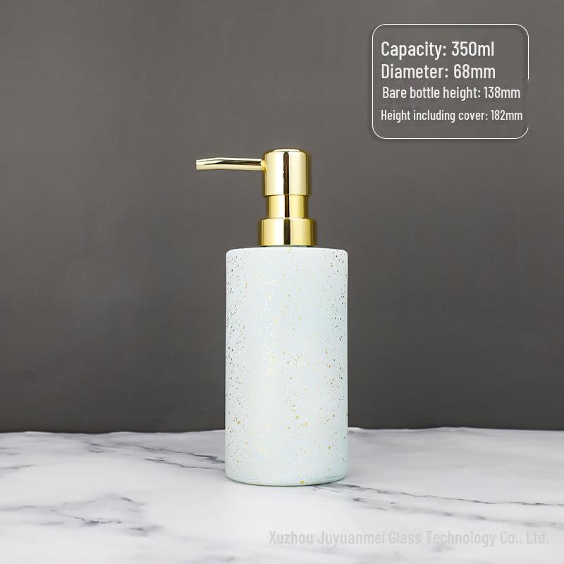 Nordic Style Glass Lotion & Soap Bottle for Home, Hand Sanitizer, and Hotel Shower Gel
