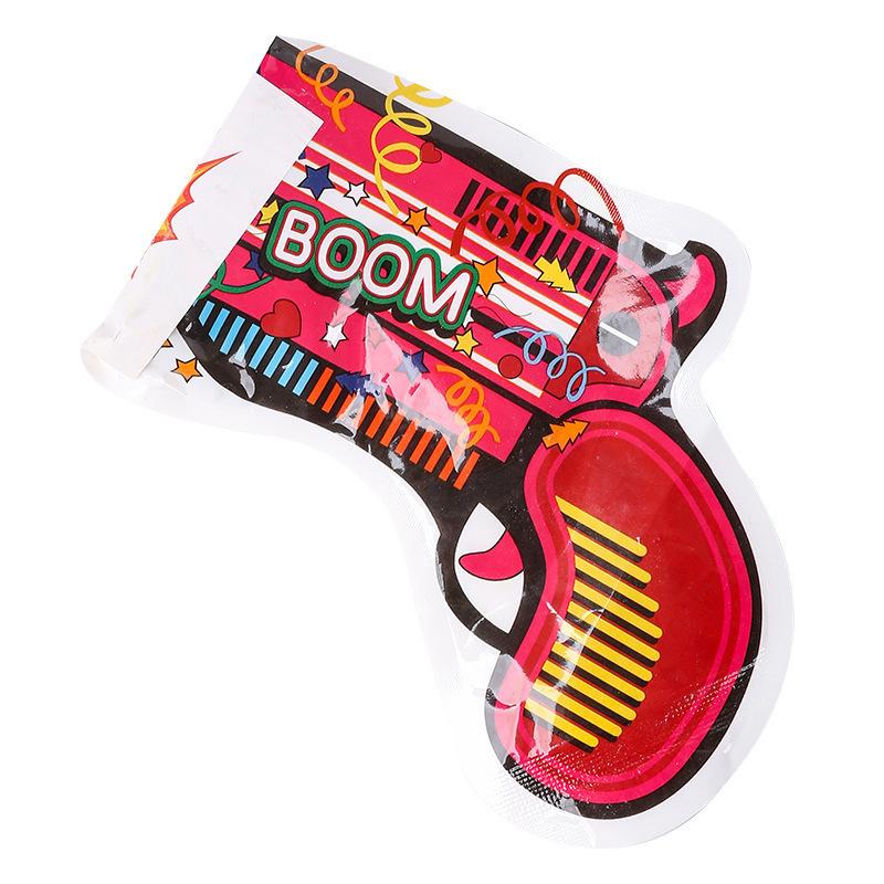 Internet celebrity handheld automatic inflatable fireworks gun wedding spray flower new year party birthday party atmosphere props