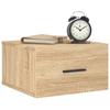 Table de chevet murale - Maison Exclusive - Chêne sonoma - 35x35x20 cm - Flottante