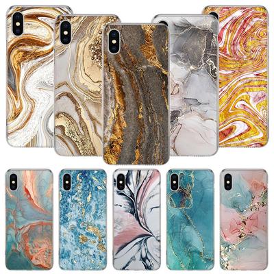 Módne Zlaté Ružové Geometrické Mramorové Puzdro na Telefón Pre iPhone 11 12 13 14 Pro XS XR X Max 7 8 6 6S Plus Mini + 5 SE Vzor Prispôsobiť