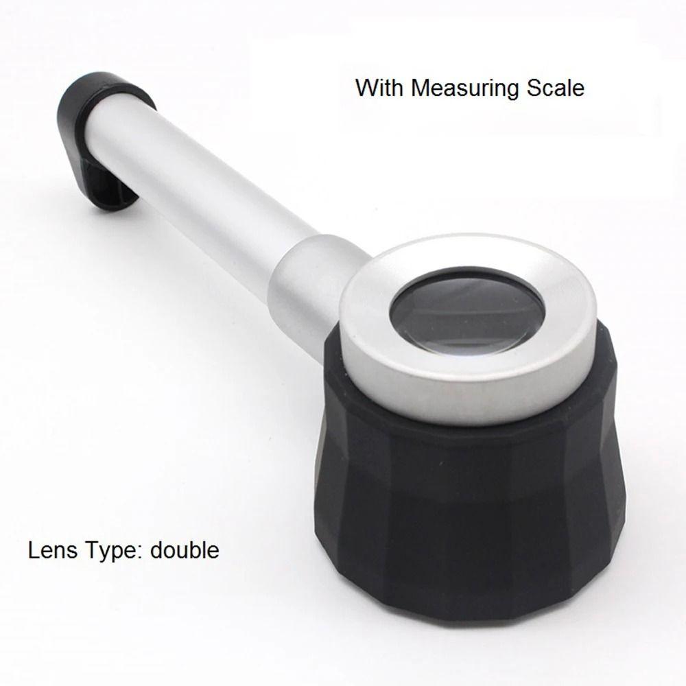 45X Optical Glass Magnifying with 3 LED Lights Jewelry Loupe Magnifier  Stamps