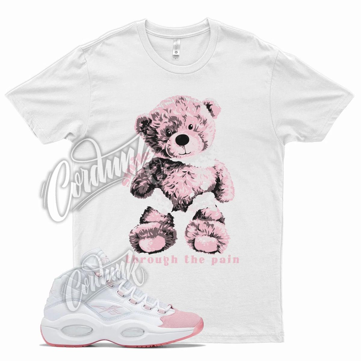 

White SMILE T Shirt for Question Mid Pink Toe M