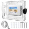 Clear Thermostat Lock Box with Combination Lock Set Wall Mount Thermostat Cover for Enhances Security and Protective