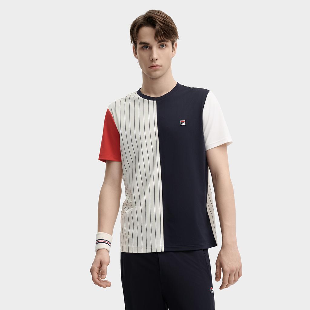 New FILA T Shirts Men's Cloud White F11M437106FWT